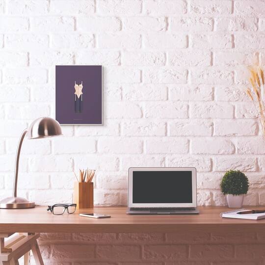Stupell Industries Madonna Minimalist Illustration Wooden Wall Plaque